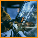 FISKARS X-SERIES teleskopinis sniego grandiklis-šepetys 96-121 cm