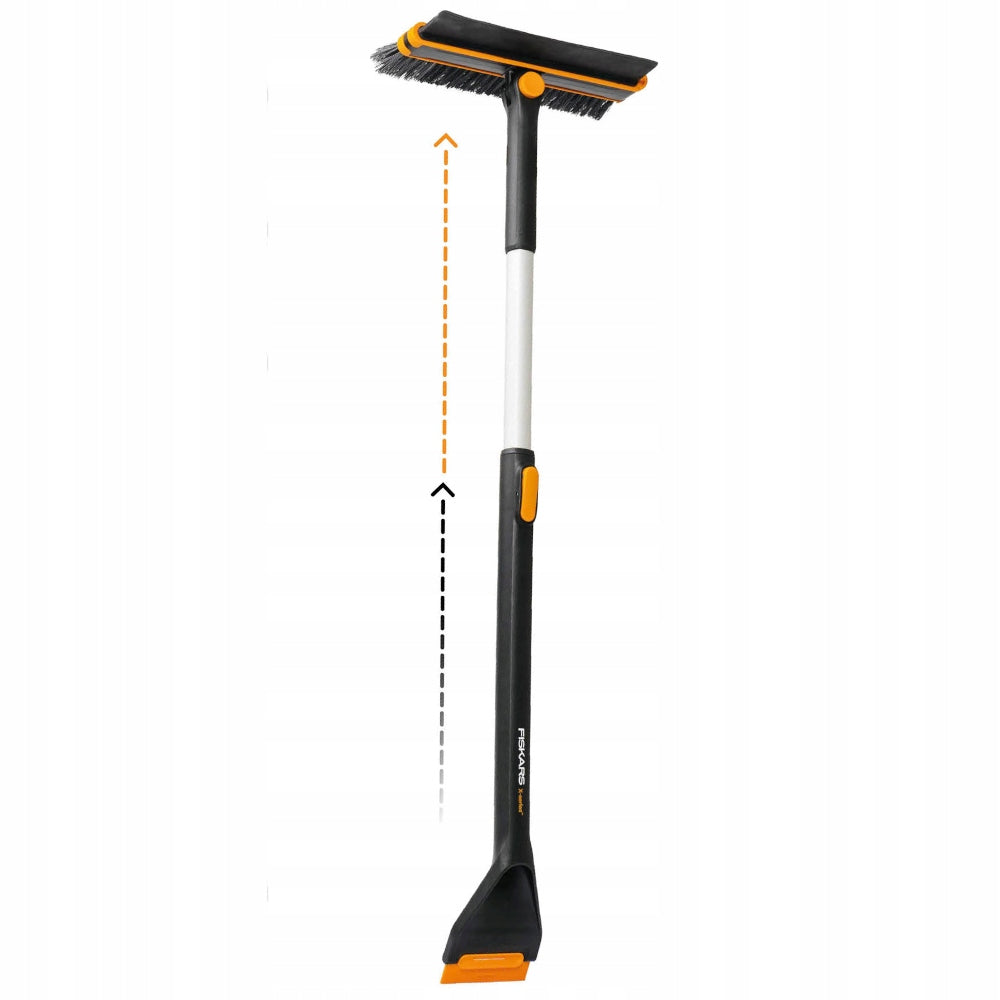 FISKARS X-SERIES teleskopinis sniego grandiklis-šepetys 96-121 cm
