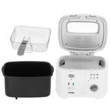 Tradicinė aliejinė gruzdintuvė 2,5 L su dangčiu 1800 W MESKO | MS4908g