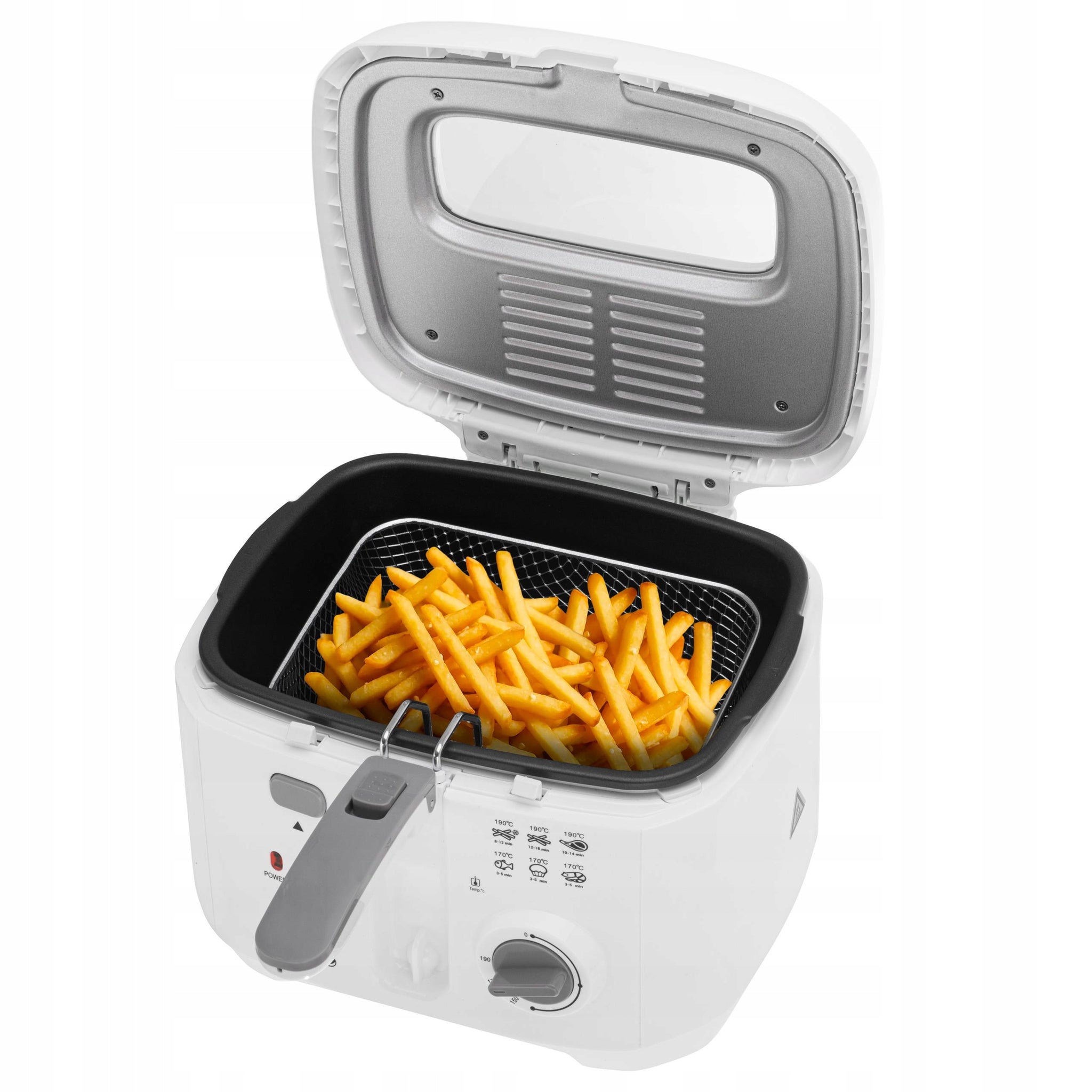 Tradicinė aliejinė gruzdintuvė 2,5 L su dangčiu 1800 W MESKO | MS4908g