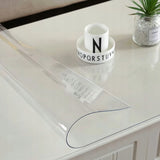 Apsauginė plėvelė stalui, stalas, stalviršis, 60x100cm, skaidrus PVC, 1mm