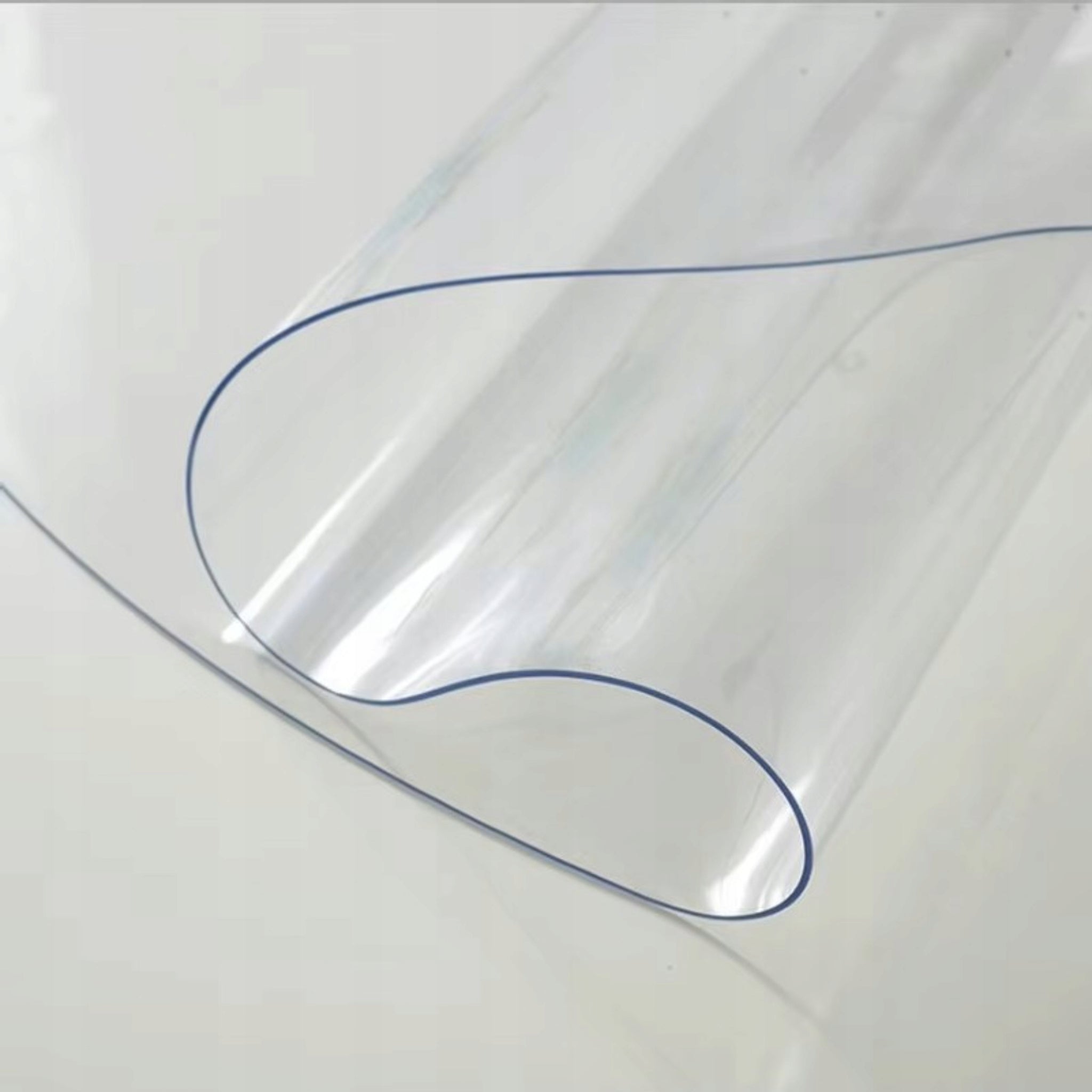 Apsauginė plėvelė stalui, stalas, stalviršis, 60x100cm, skaidrus PVC, 1mm