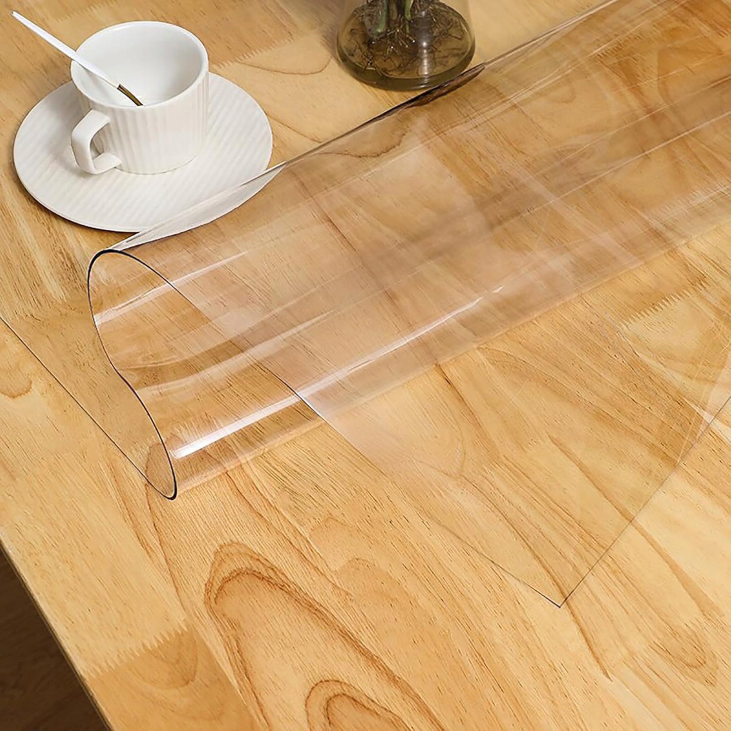 Apsauginė plėvelė stalui, stalas, stalviršis, 60x100cm, skaidrus PVC, 1mm