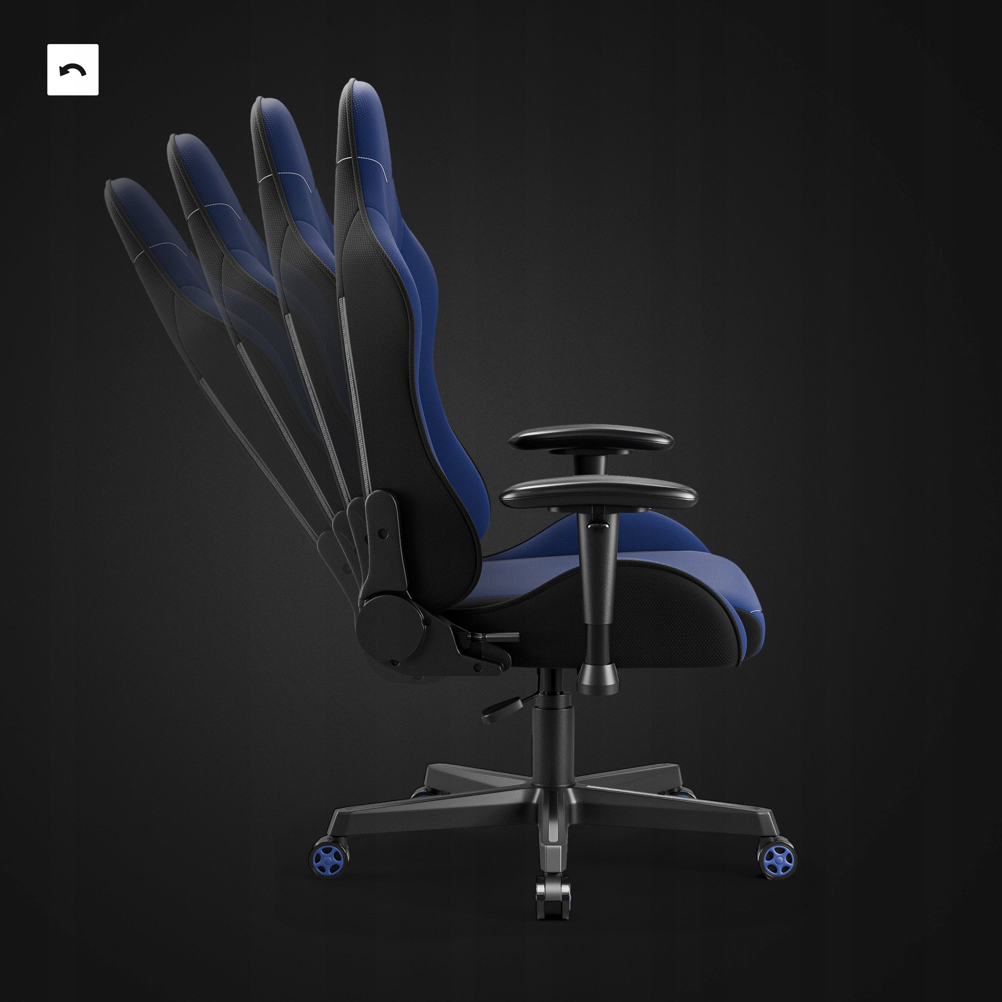 Žaidimų kėdė žaidėjui, audinio Diablo X-STARTER, granatinė