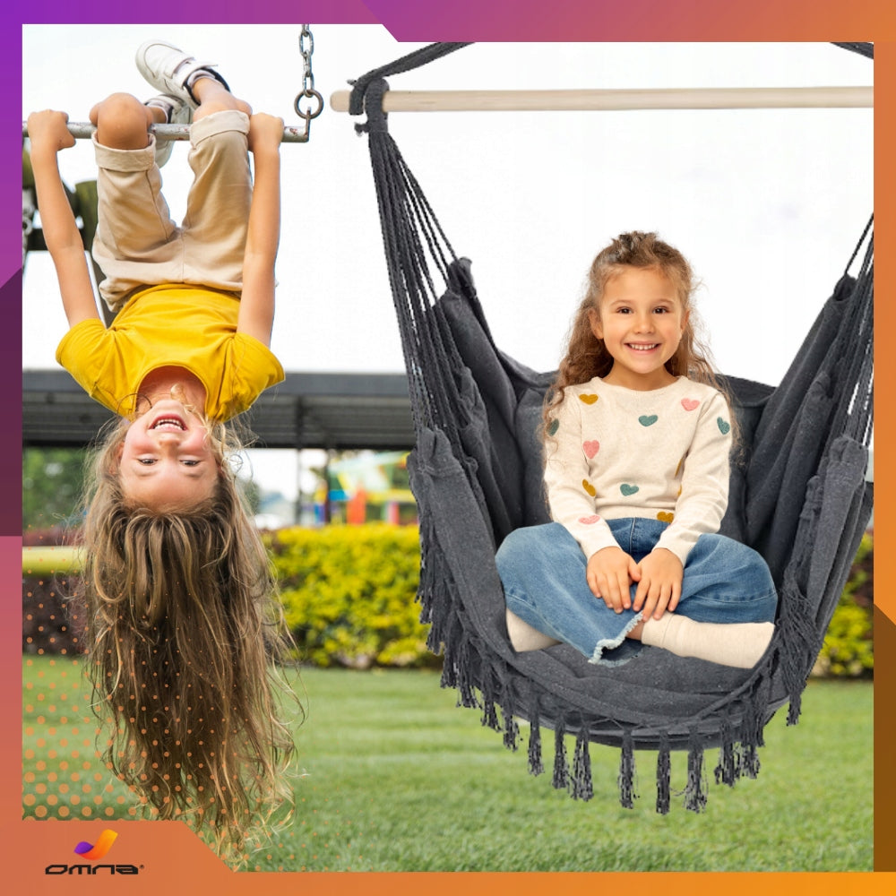 Sėdimoji kėdė Braziliška sūpynė Hamakas Sodui Ant Balkono BOHO