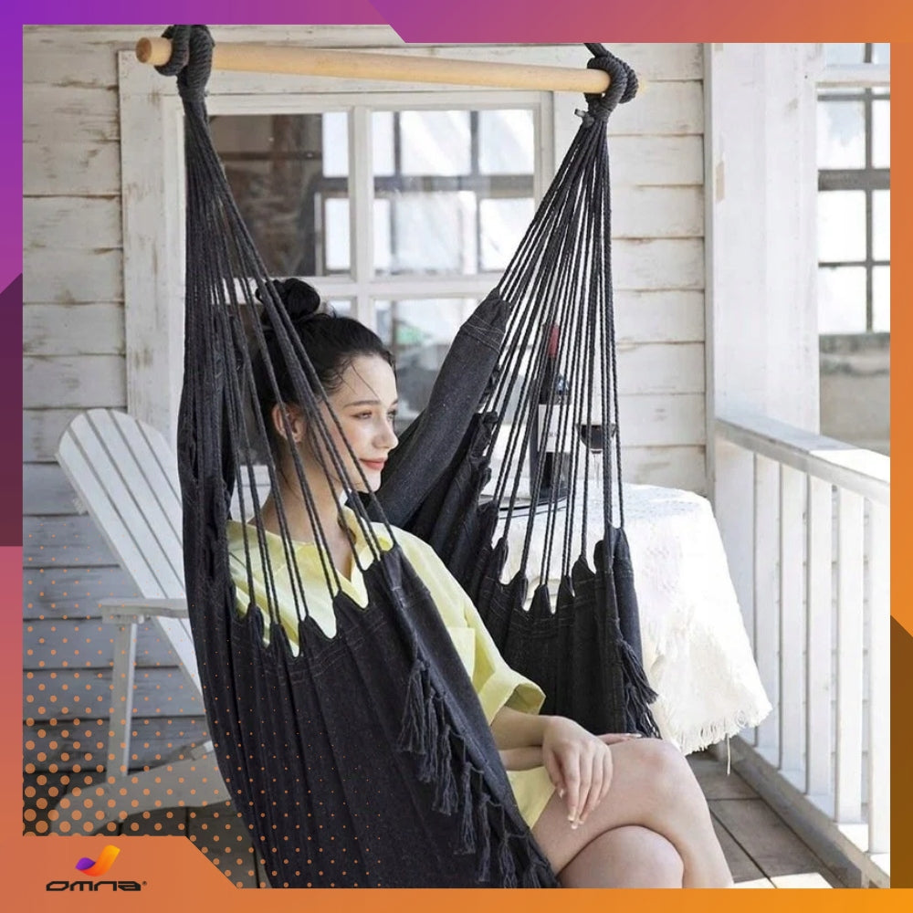 Sėdimoji kėdė Braziliška sūpynė Hamakas Sodui Ant Balkono BOHO