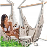 Sėdimoji kėdė Braziliška sūpynė Hamakas Sodui Ant Balkono BOHO