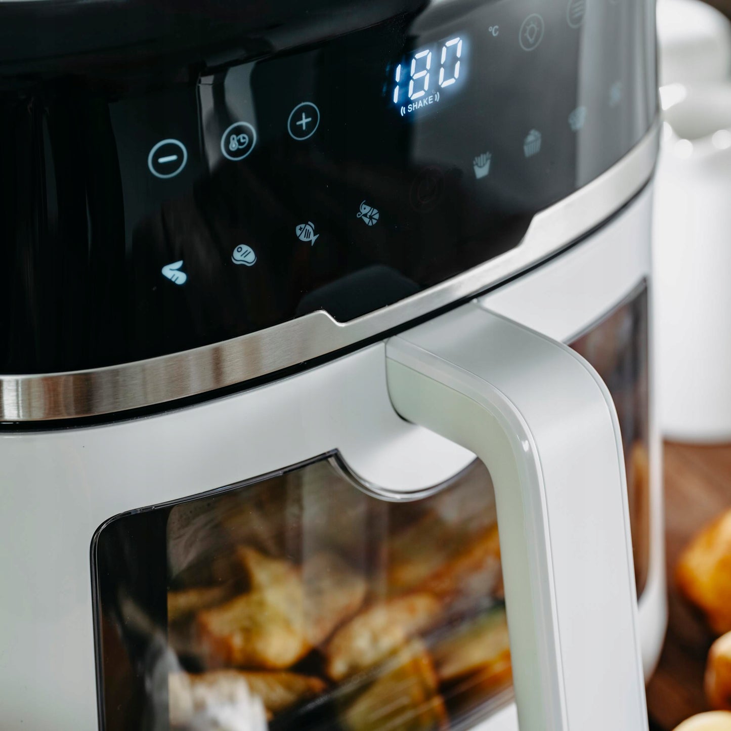 Oro gruzdintuvė "Air Fryer" be riebalų 8L XXL 2500W + formelė