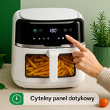 Neriebi gruzdintuvė Air Fryer 8L XXL 2500W AGD smulki buitinė technika virtuvei