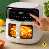 Neriebi gruzdintuvė Air Fryer 8L XXL 2500W AGD smulki buitinė technika virtuvei