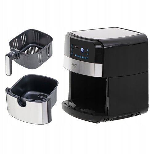 Bekondensinis gruzdintuvas 5L Airfryer 9 PROGRAMOS laikmatis LED Camry CR6311