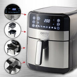 Bekondensinis gruzdintuvas 5L Airfryer 9 PROGRAMOS laikmatis LED Camry CR6311