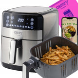 Bekondensinis gruzdintuvas 5L Airfryer 9 PROGRAMOS laikmatis LED Camry CR6311