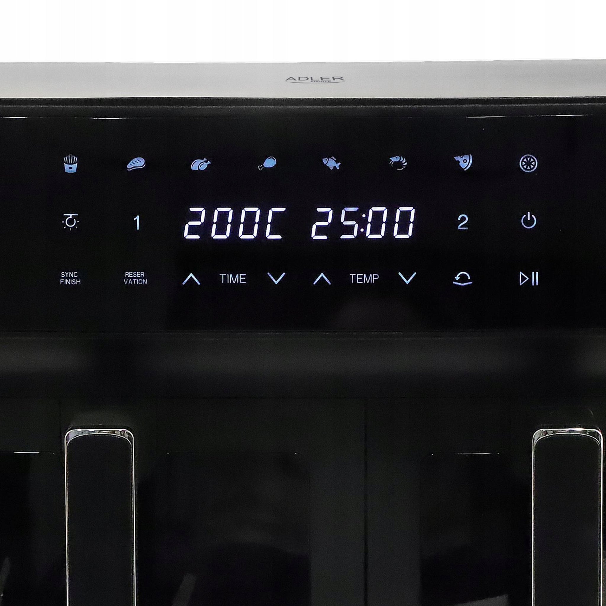 Adler Dvikamerė Oro Gruzdintuvė 11L 2700W 8 programų