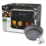 Adler Dvikamerė Oro Gruzdintuvė 11L 2700W 8 programų