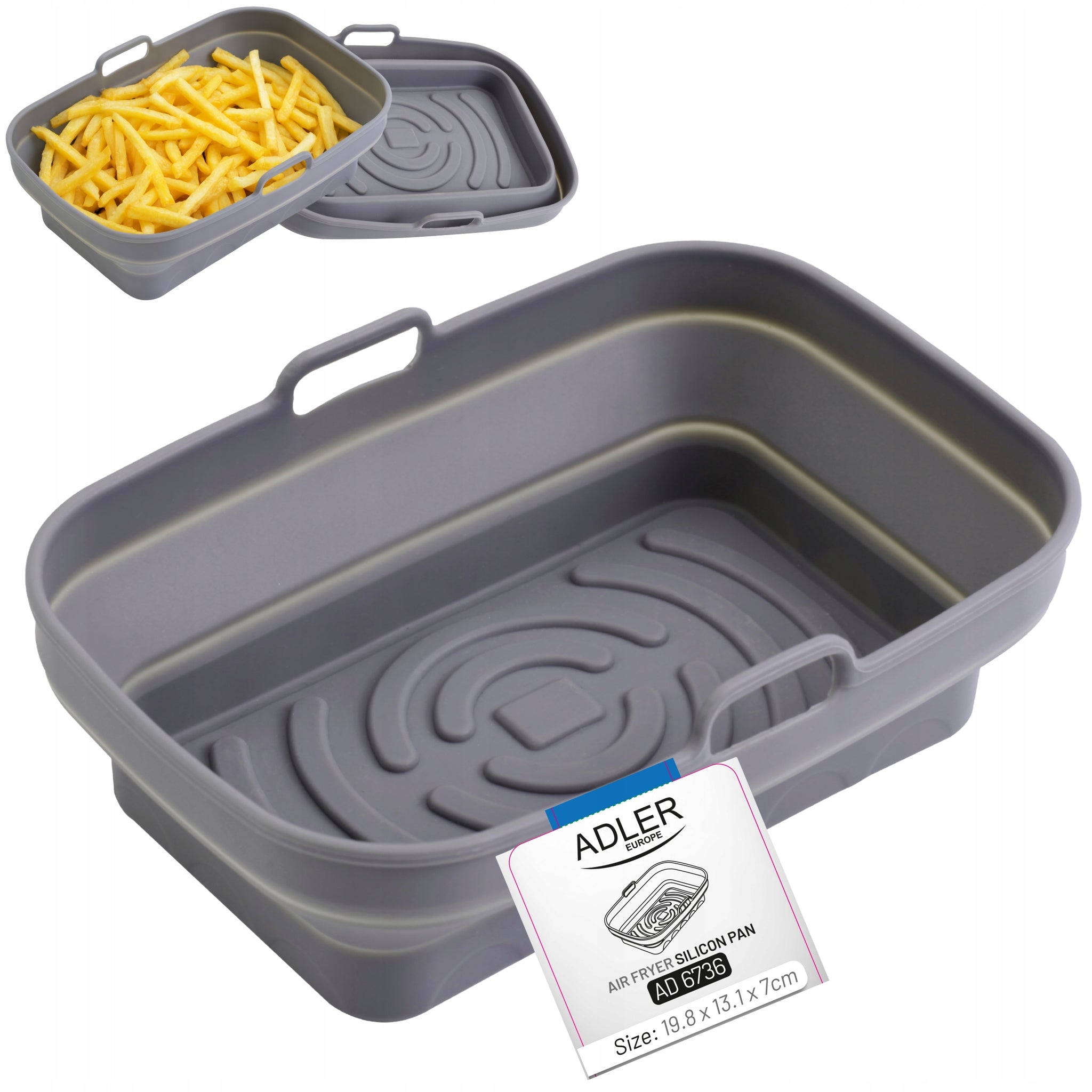 Adler Dvikamerė Oro Gruzdintuvė 11L 2700W 8 programų