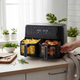 Adler Dvikamerė Oro Gruzdintuvė 11L 2700W 8 programų