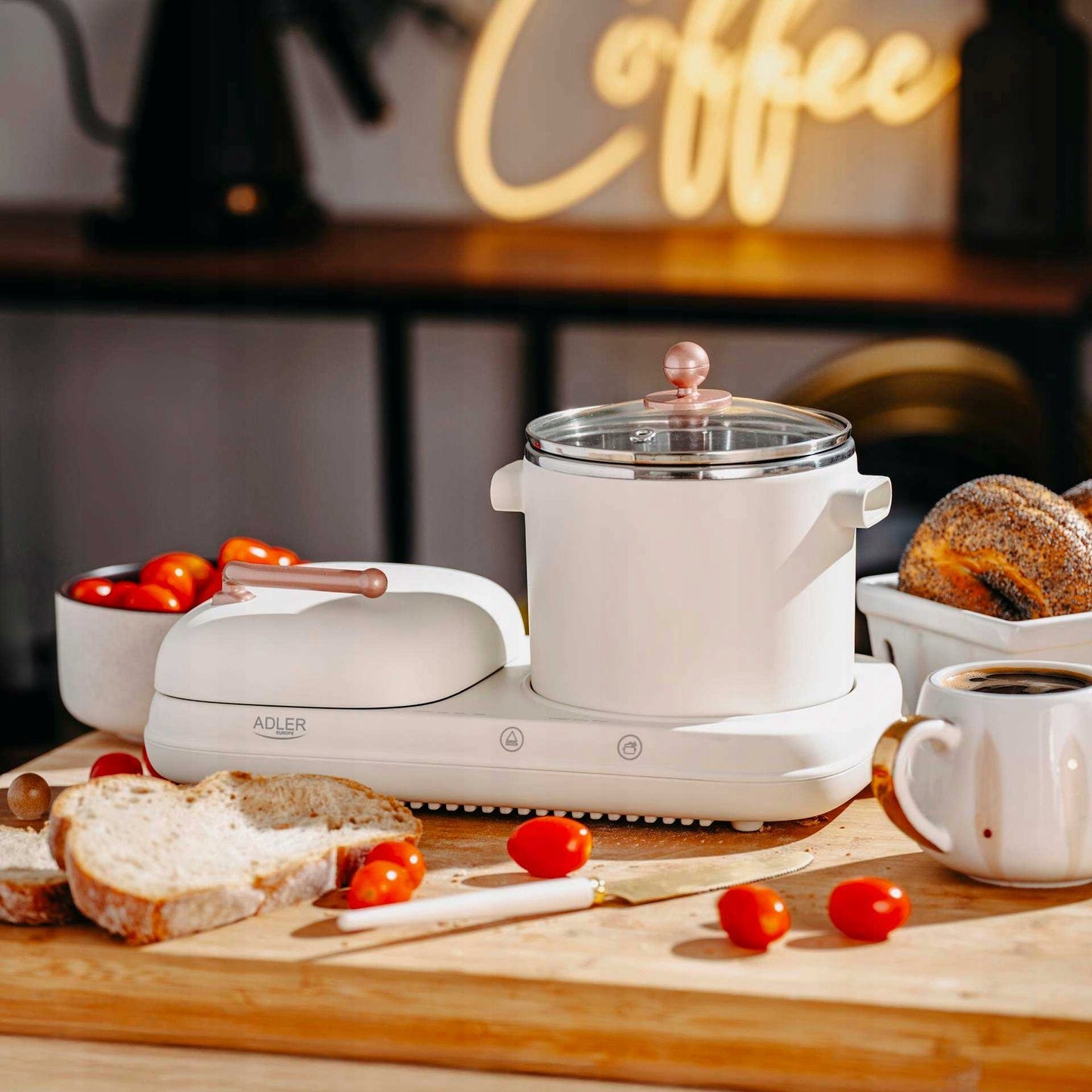 Elektrinis grilis 2in1 Multicooker Pusryčių stotelė ADLER | AD6421