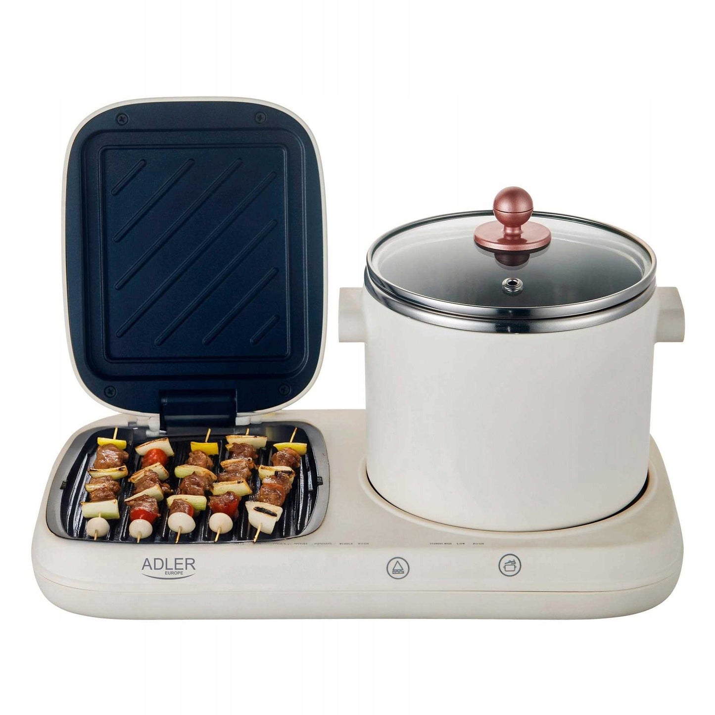 Elektrinis grilis 2in1 Multicooker Pusryčių stotelė ADLER | AD6421