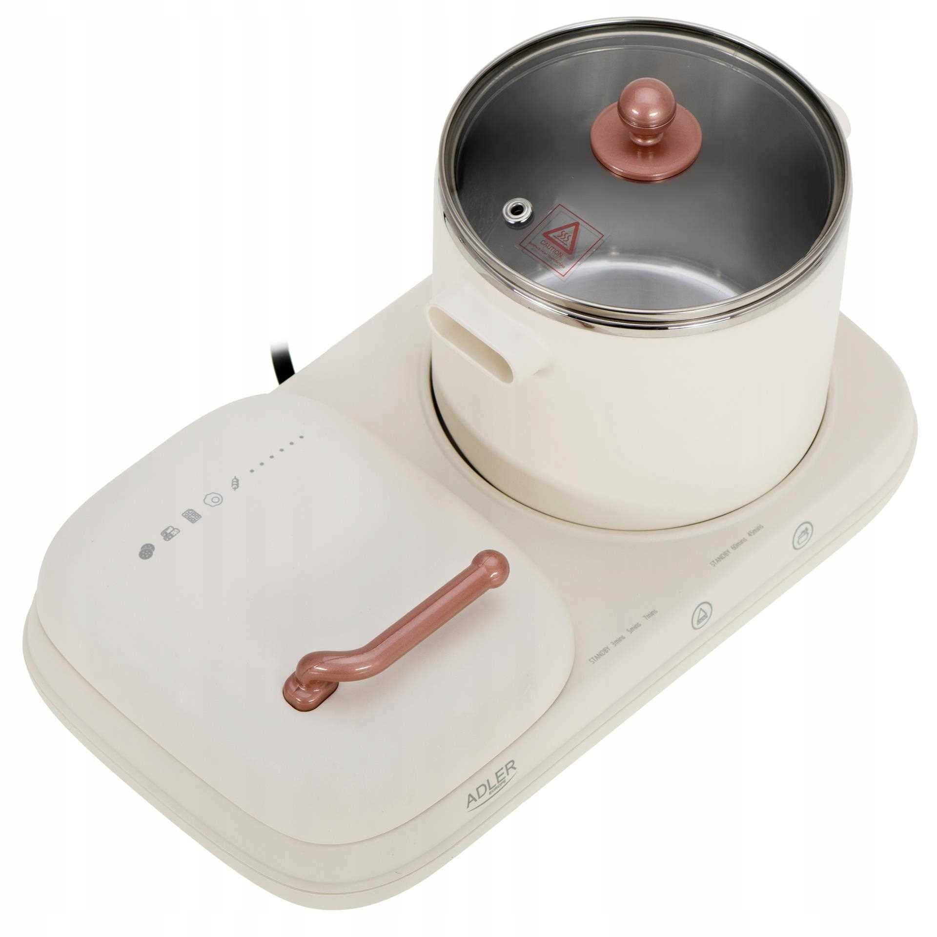 Elektrinis grilis 2in1 Multicooker Pusryčių stotelė ADLER | AD6421