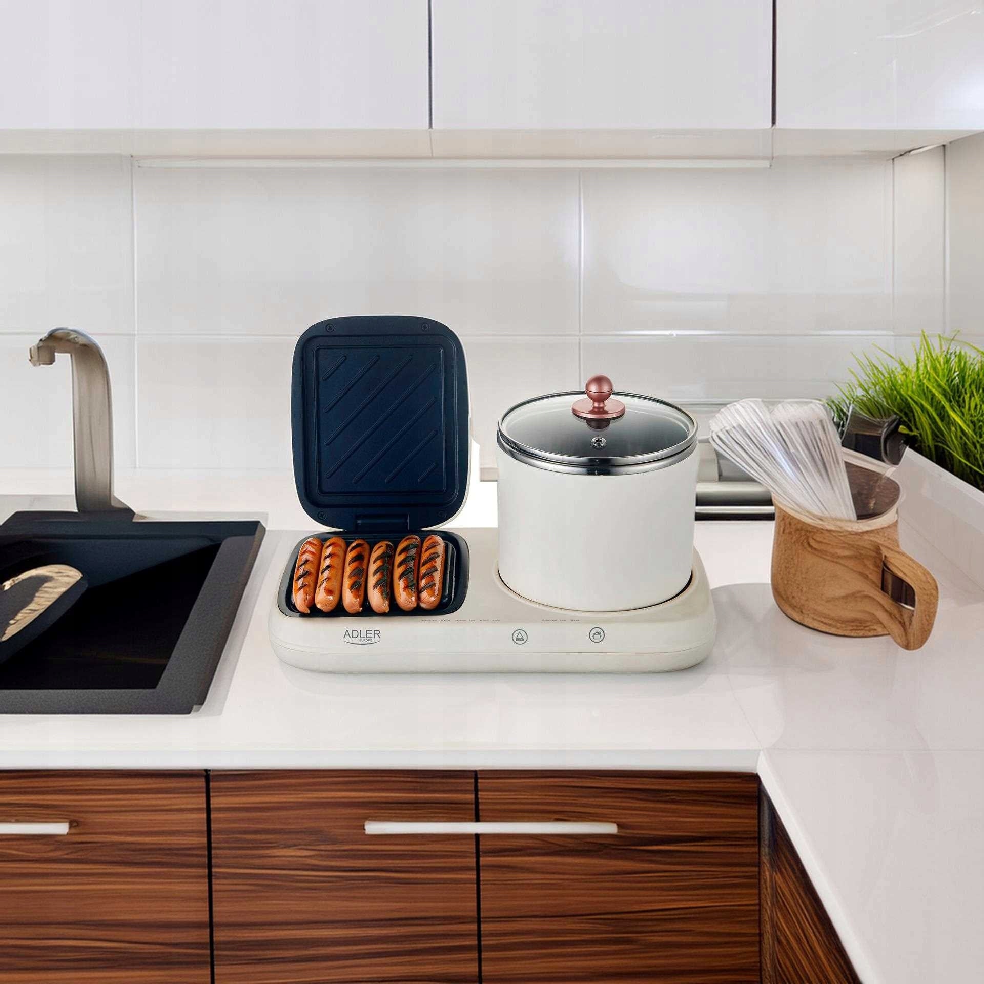 Elektrinis grilis 2in1 Multicooker Pusryčių stotelė ADLER | AD6421