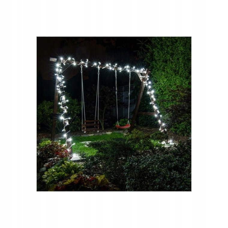 288 LED baltos girliandos 2m Kalėdoms šventinės lemputės