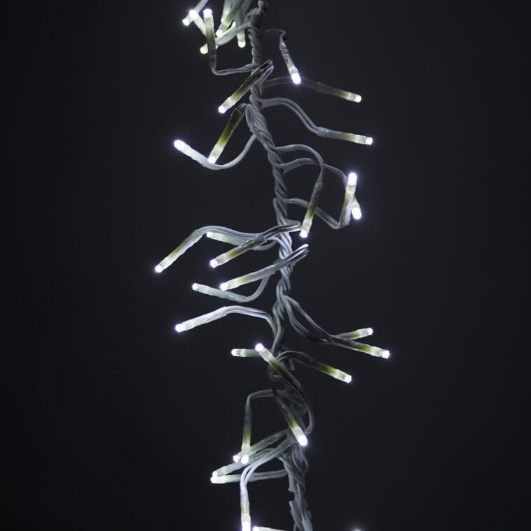 288 LED baltos girliandos 2m Kalėdoms šventinės lemputės