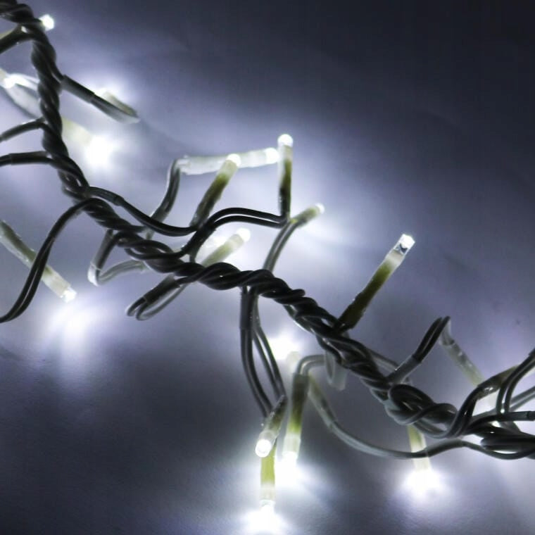 288 LED baltos girliandos 2m Kalėdoms šventinės lemputės