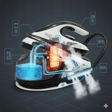 GARO PARAMAS ŠILDYTUVO SU GARO STOTIMI 8 bar Galingas 3100W Firefighter Anti-Calc