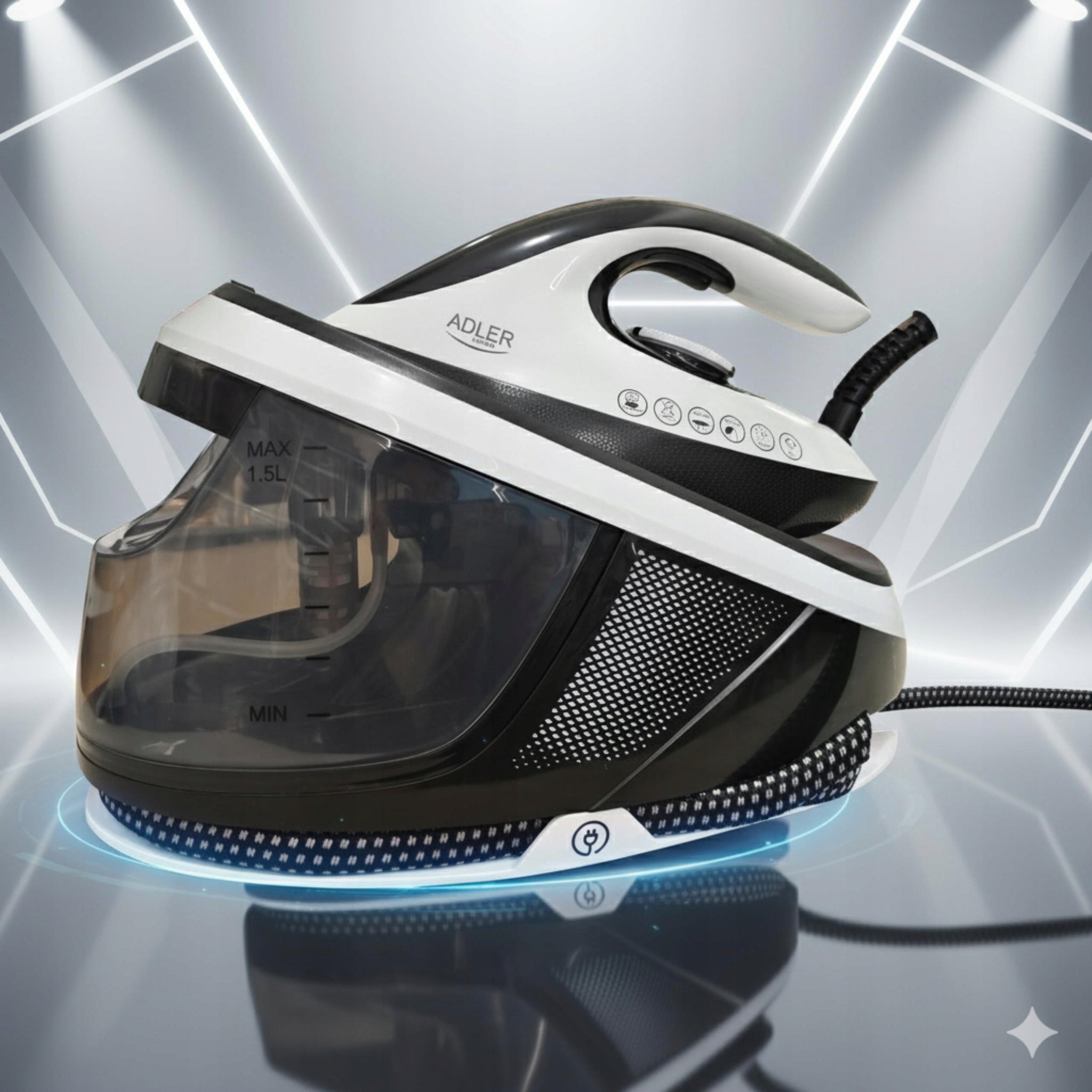 GARO PARAMAS ŠILDYTUVO SU GARO STOTIMI 8 bar Galingas 3100W Firefighter Anti-Calc