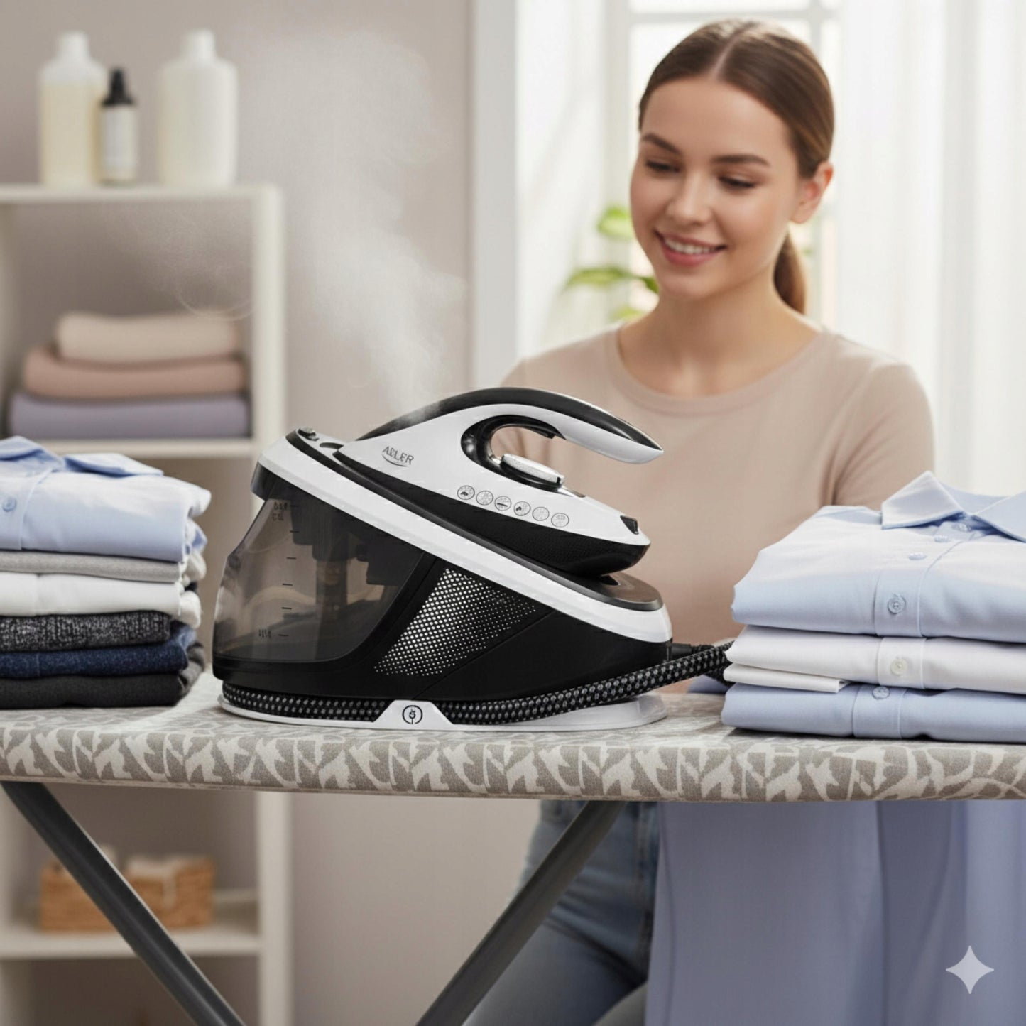 GARO PARAMAS ŠILDYTUVO SU GARO STOTIMI 8 bar Galingas 3100W Firefighter Anti-Calc