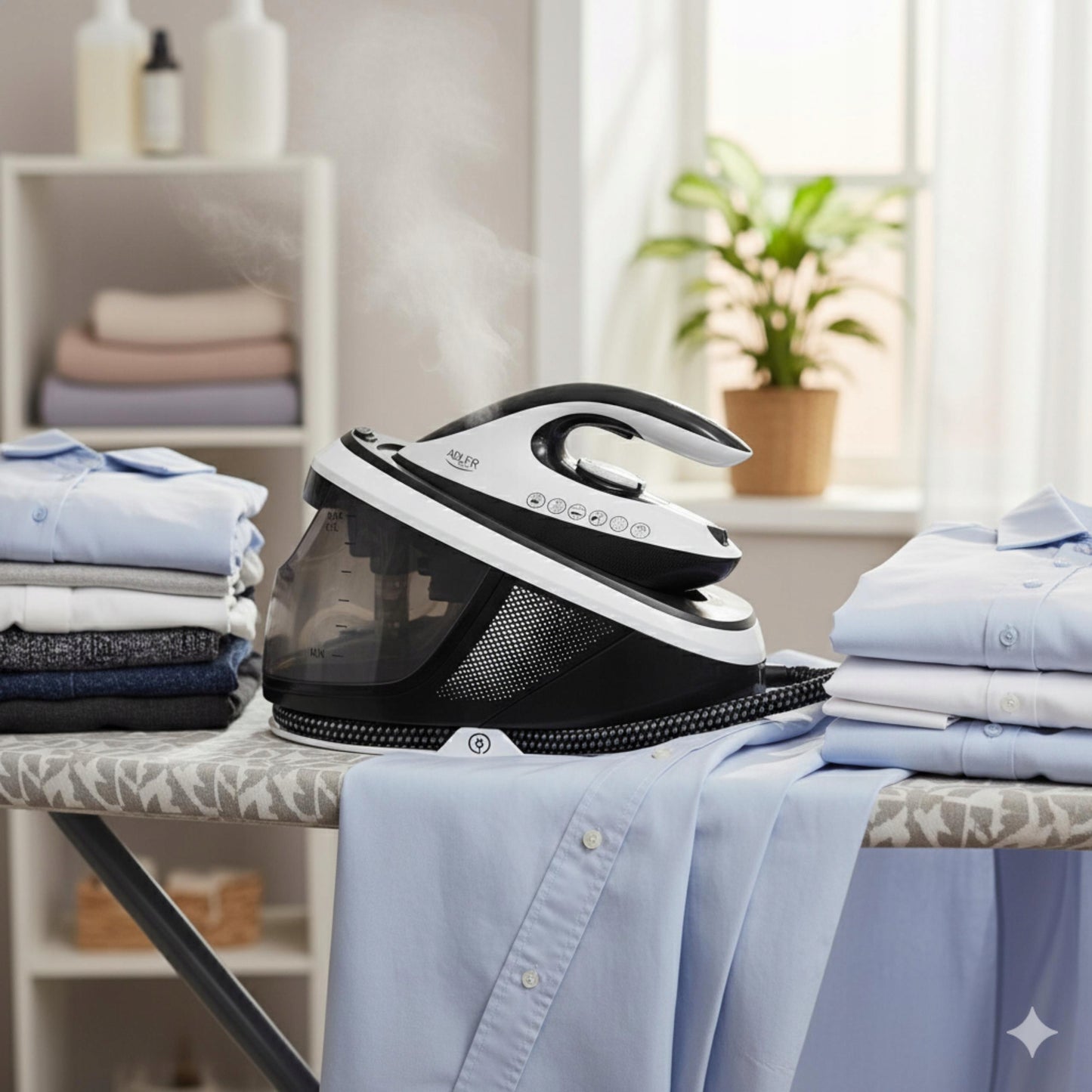 GARO PARAMAS ŠILDYTUVO SU GARO STOTIMI 8 bar Galingas 3100W Firefighter Anti-Calc