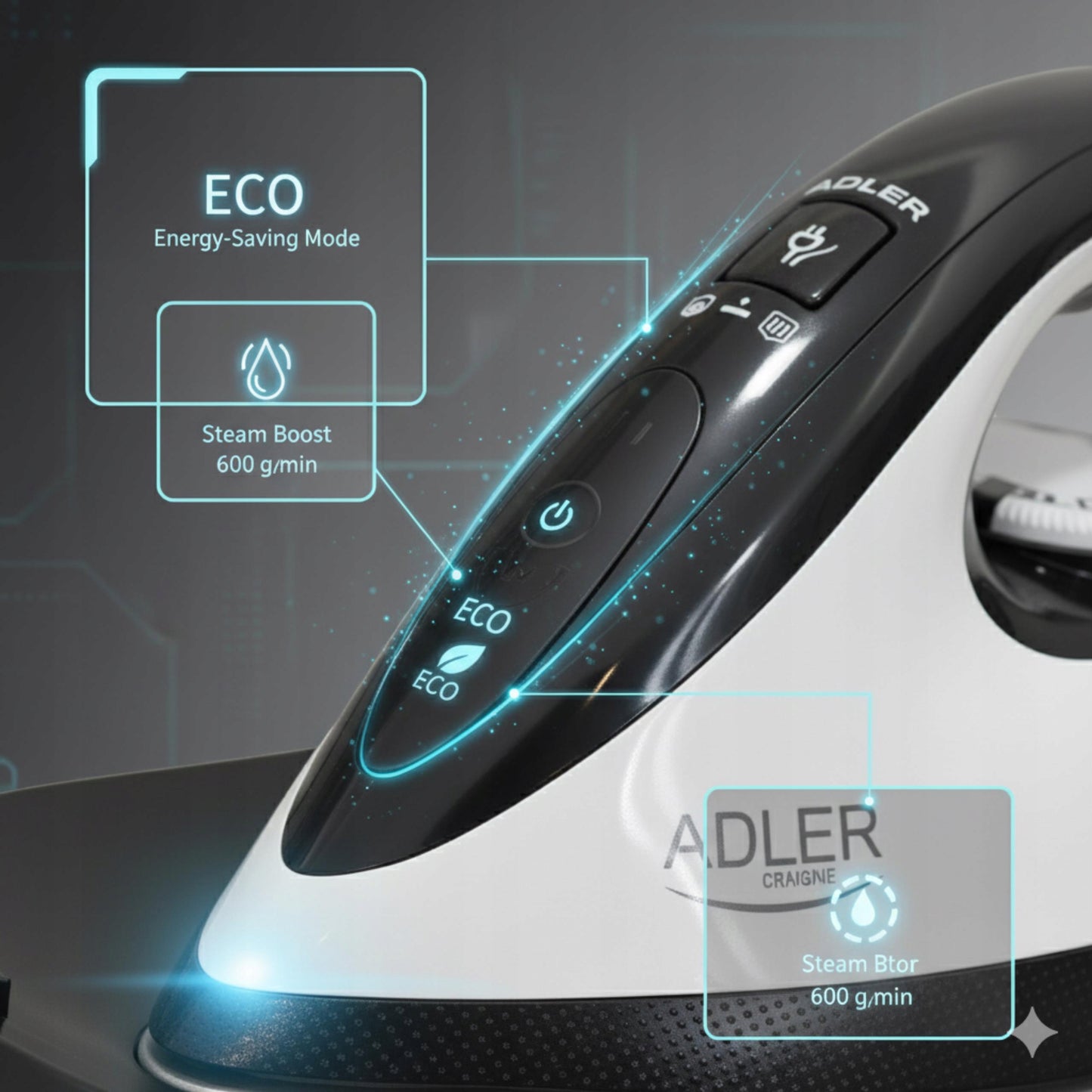 GARO PARAMAS ŠILDYTUVO SU GARO STOTIMI 8 bar Galingas 3100W Firefighter Anti-Calc