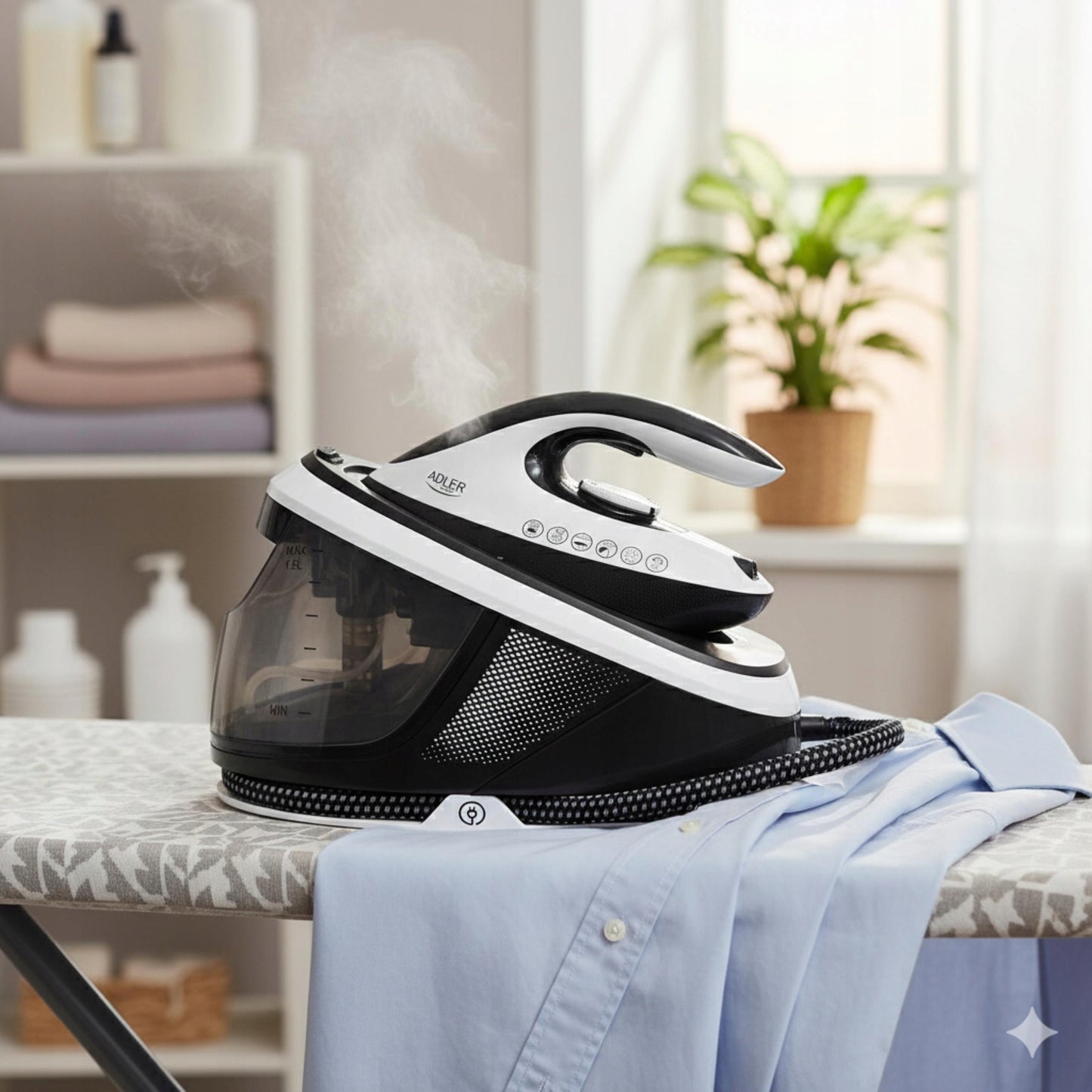 GARO PARAMAS ŠILDYTUVO SU GARO STOTIMI 8 bar Galingas 3100W Firefighter Anti-Calc