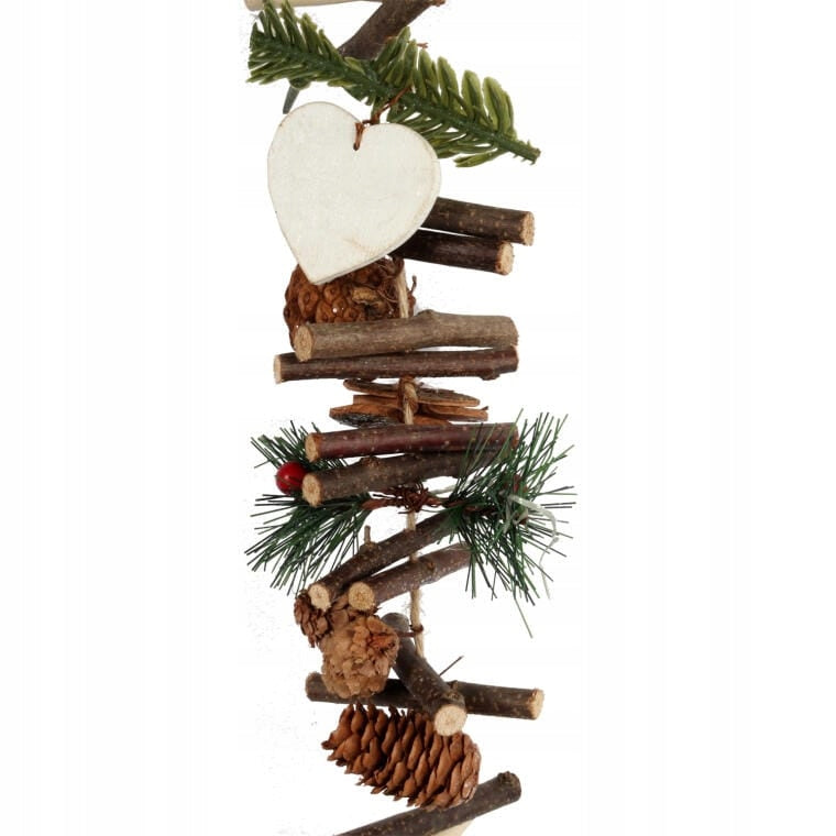 Medinė kalėdinė girlianda 175 cm, dekoracija
