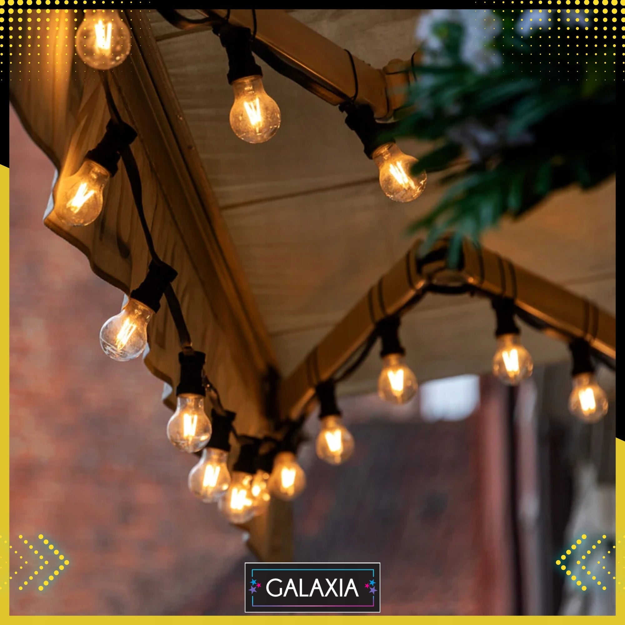 LAUKO GIRGLANDA 20m 20 LED LEMPUTĖS 230V (ELEKTROS SROVĖ)