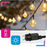 LAUKO GIRUOKLIS BALKONUI LEMPUTĖS 20m 20 LED SODUI LAUKO