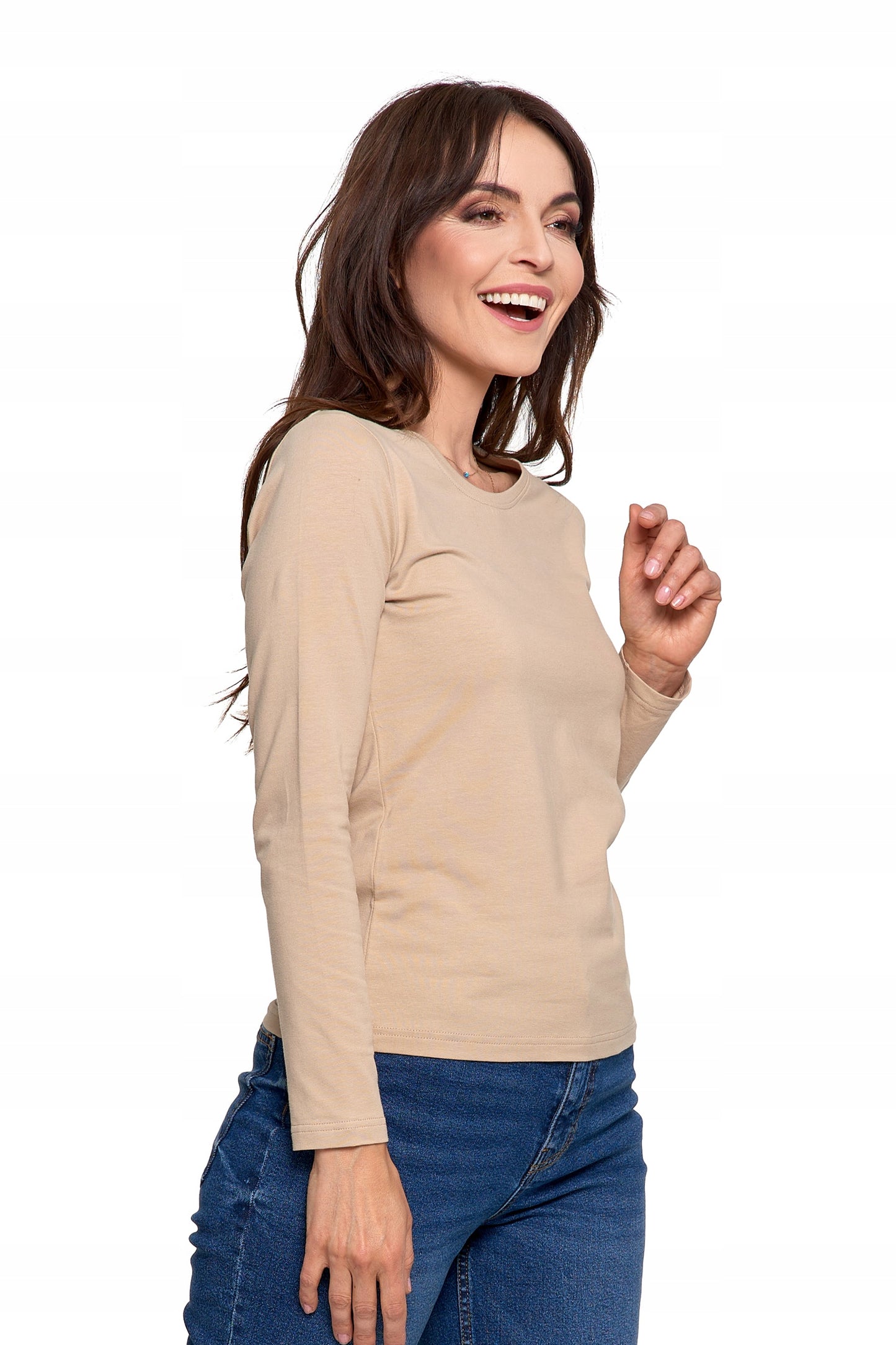 GLOTI MOTERIŠKA BLIUZĖ MARŠKINĖLIAI ILGOMIS RANKOVĖMIS MADINGI MARŠKINĖLIAI MORAJ XL