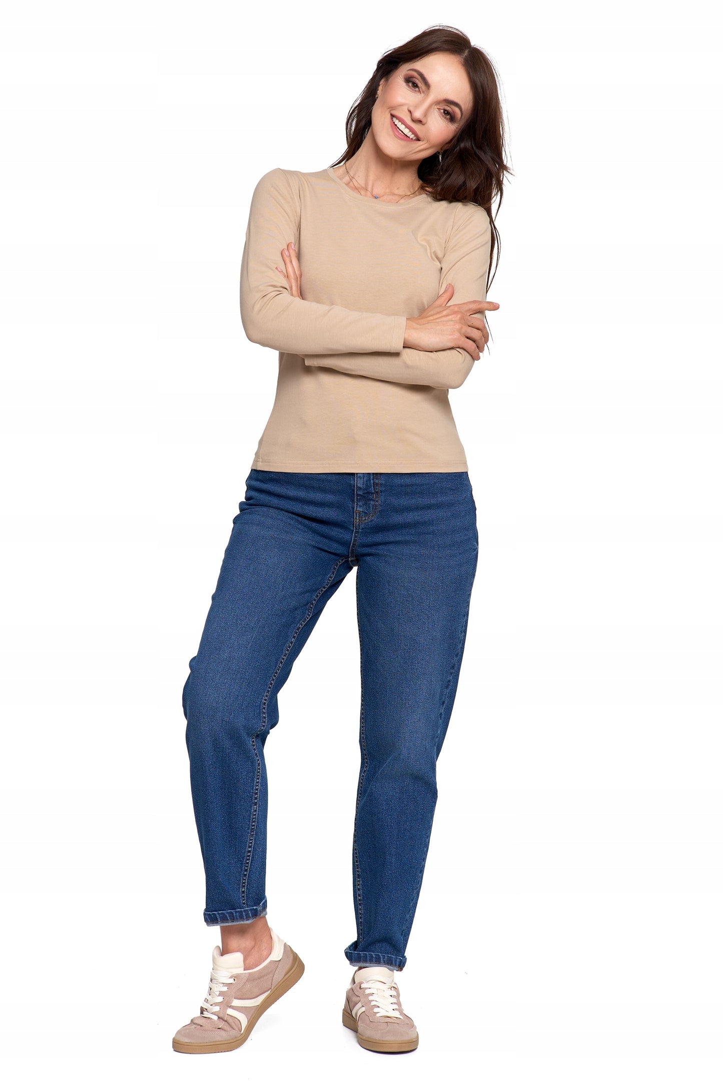 GLOTI MOTERIŠKA BLIUZĖ MARŠKINĖLIAI ILGOMIS RANKOVĖMIS MADINGI MARŠKINĖLIAI MORAJ XL