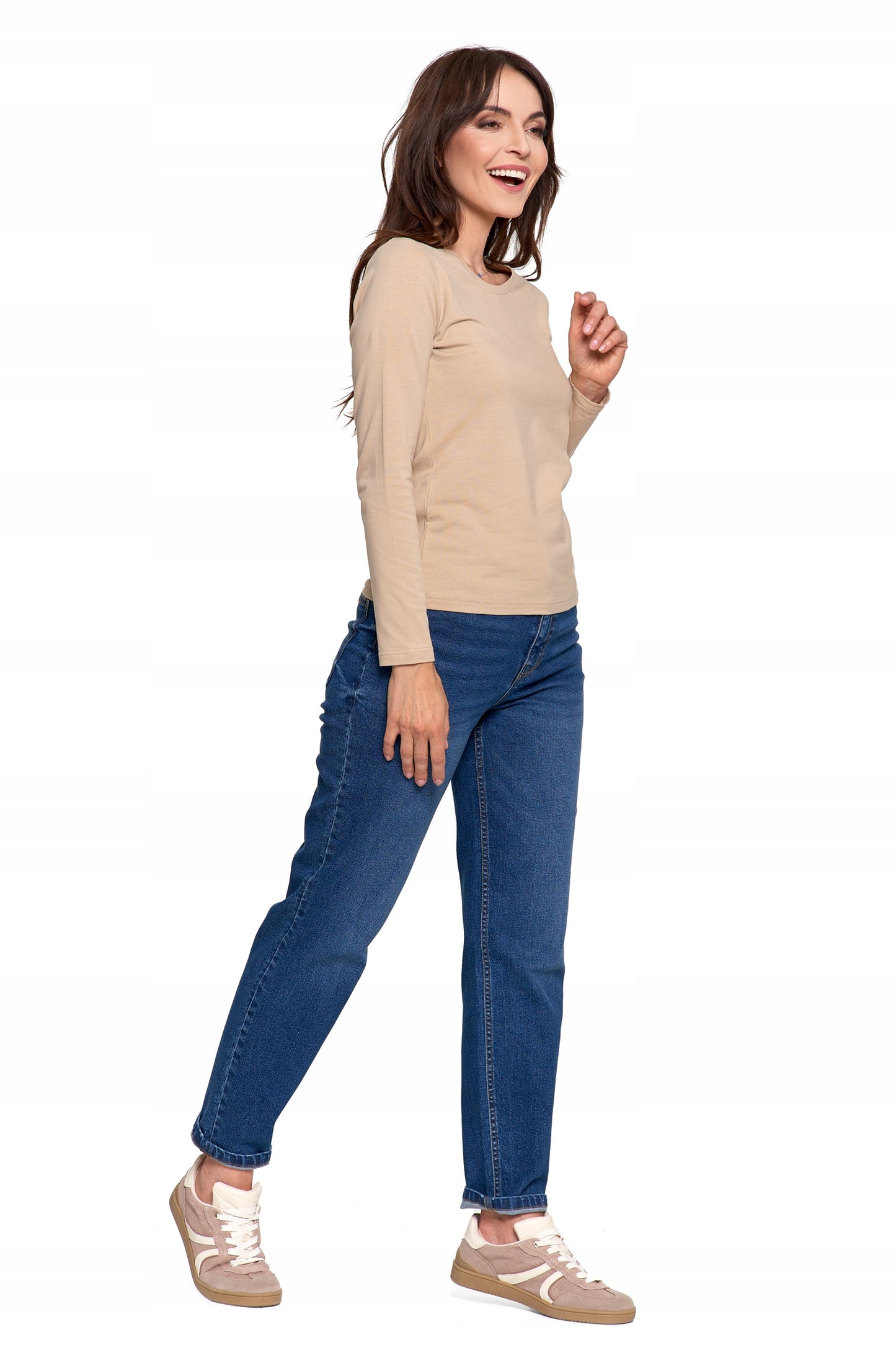 GLOTI MOTERIŠKA BLIUZĖ MARŠKINĖLIAI ILGOMIS RANKOVĖMIS MADINGI MARŠKINĖLIAI MORAJ XL