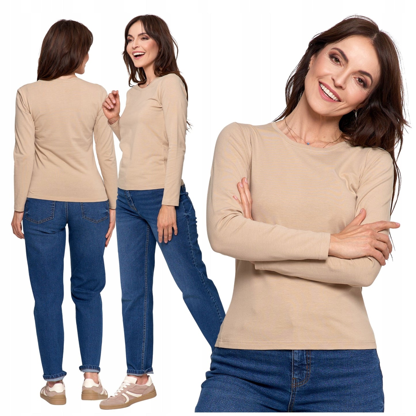 GLOTI MOTERIŠKA BLIUZĖ MARŠKINĖLIAI ILGOMIS RANKOVĖMIS MADINGI MARŠKINĖLIAI MORAJ XL