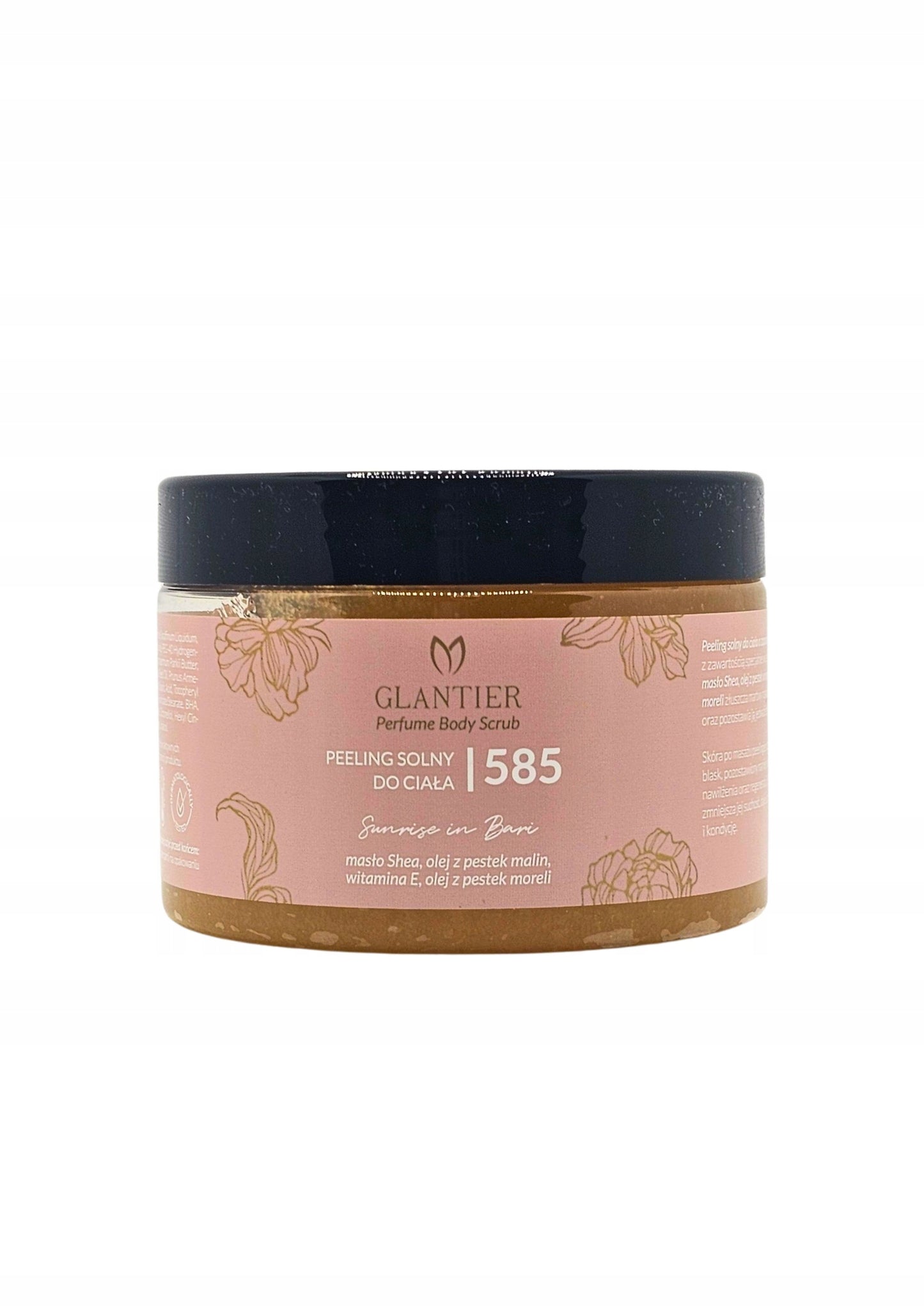 GLANTIER Išskirtinis 585 rinkinys: aukščiausios kokybės kvepalai, pilingas, aliejus, balzamas, rankinė