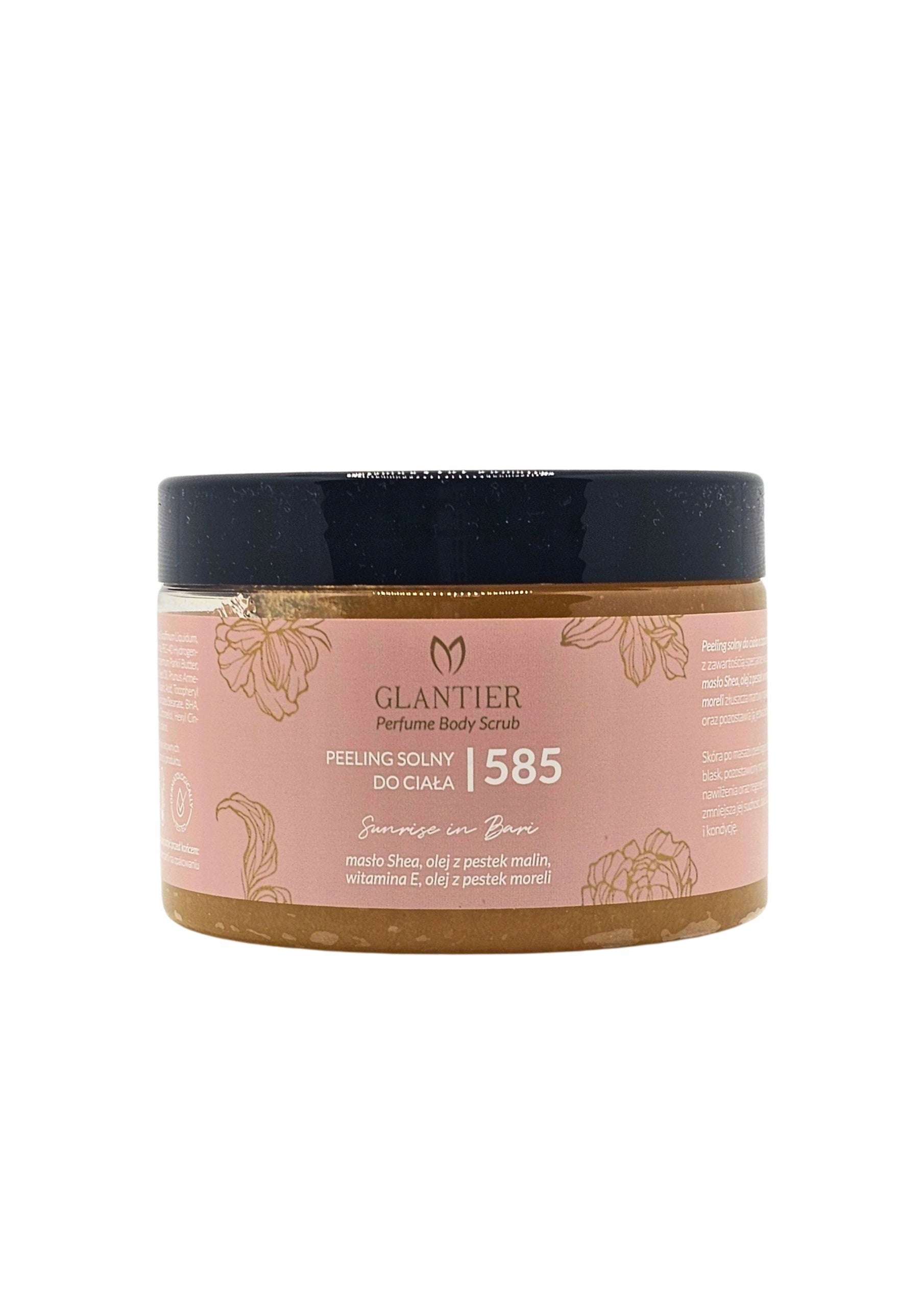 GLANTIER Išskirtinis 585 rinkinys: aukščiausios kokybės kvepalai, pilingas, aliejus, balzamas, rankinė