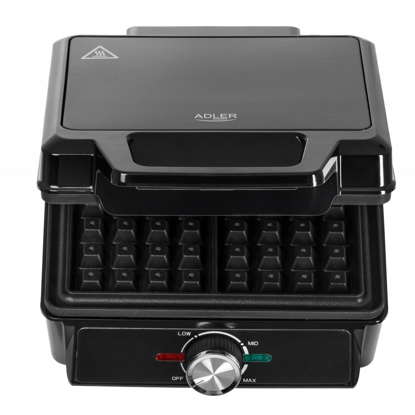 Vaflių keptuvė 2000W XXL, 2 dideli vafliai, Temperatūros reguliavimas, Nelipanti danga, Galinga