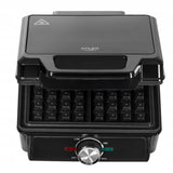 Vaflių keptuvė 2000W XXL, 2 dideli vafliai, Temperatūros reguliavimas, Nelipanti danga, Galinga