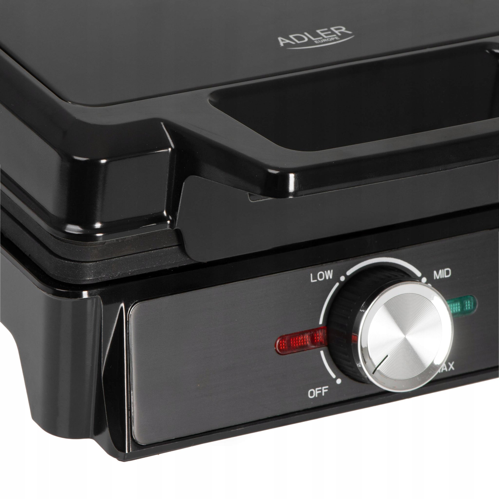 Vaflių keptuvė 2000W XXL, 2 dideli vafliai, Temperatūros reguliavimas, Nelipanti danga, Galinga