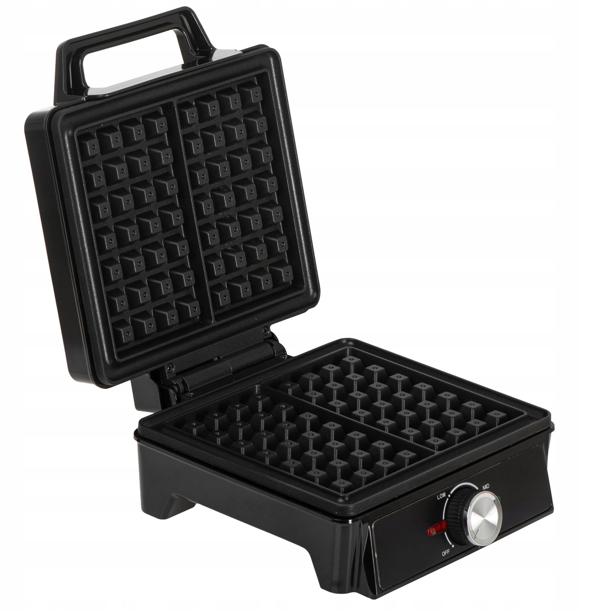 Vaflių keptuvė 2000W XXL, 2 dideli vafliai, Temperatūros reguliavimas, Nelipanti danga, Galinga