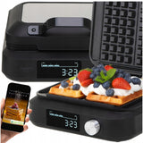 Vaflių keptuvė 2200W, 2 XXL vafliai, su laikmačiu, gilios plokštės, reguliuojama, nelipni danga