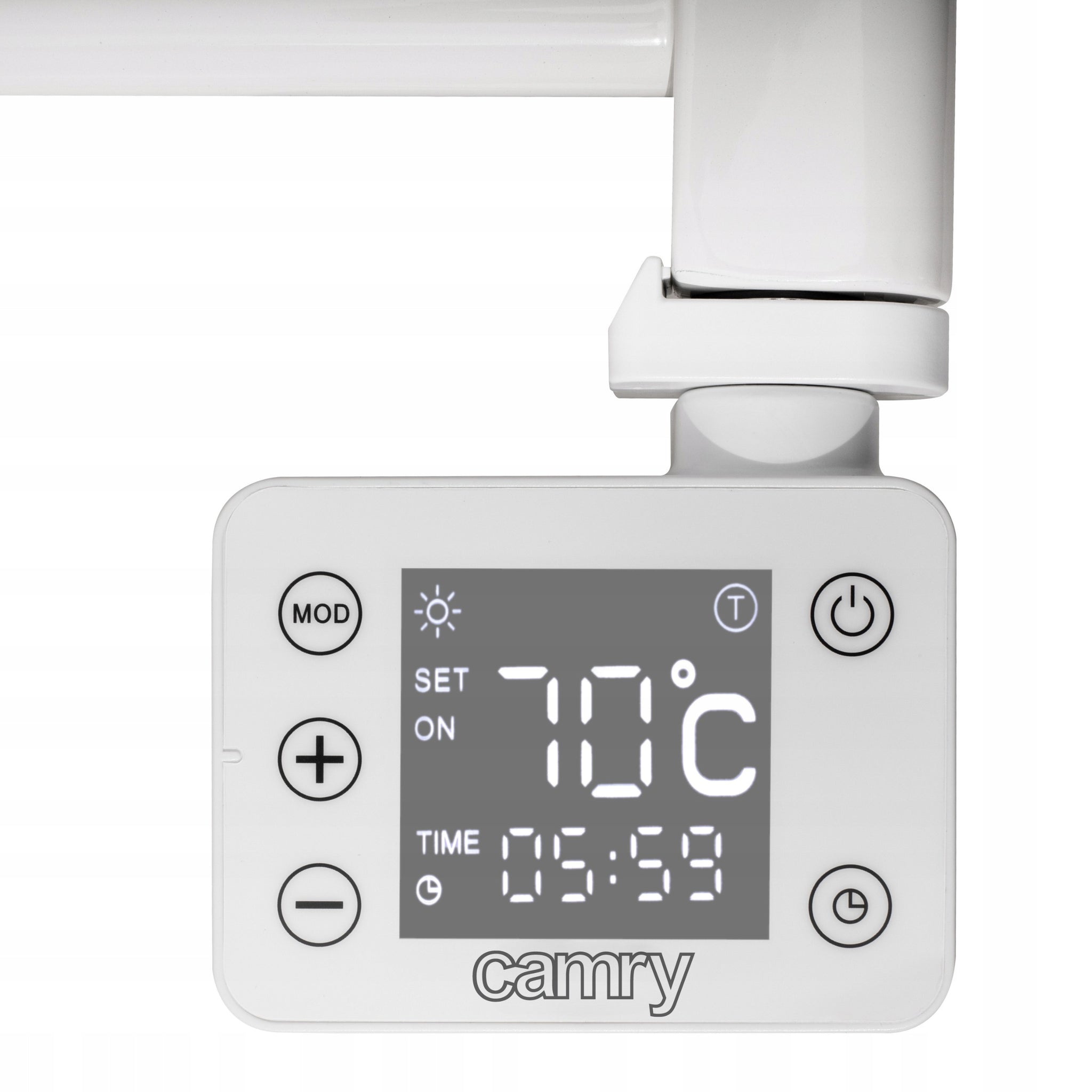 Elektrinis vonios šildytuvas (kopėtėlės), baltas, sieninis, 90x50cm, 600W, su laikmačiu