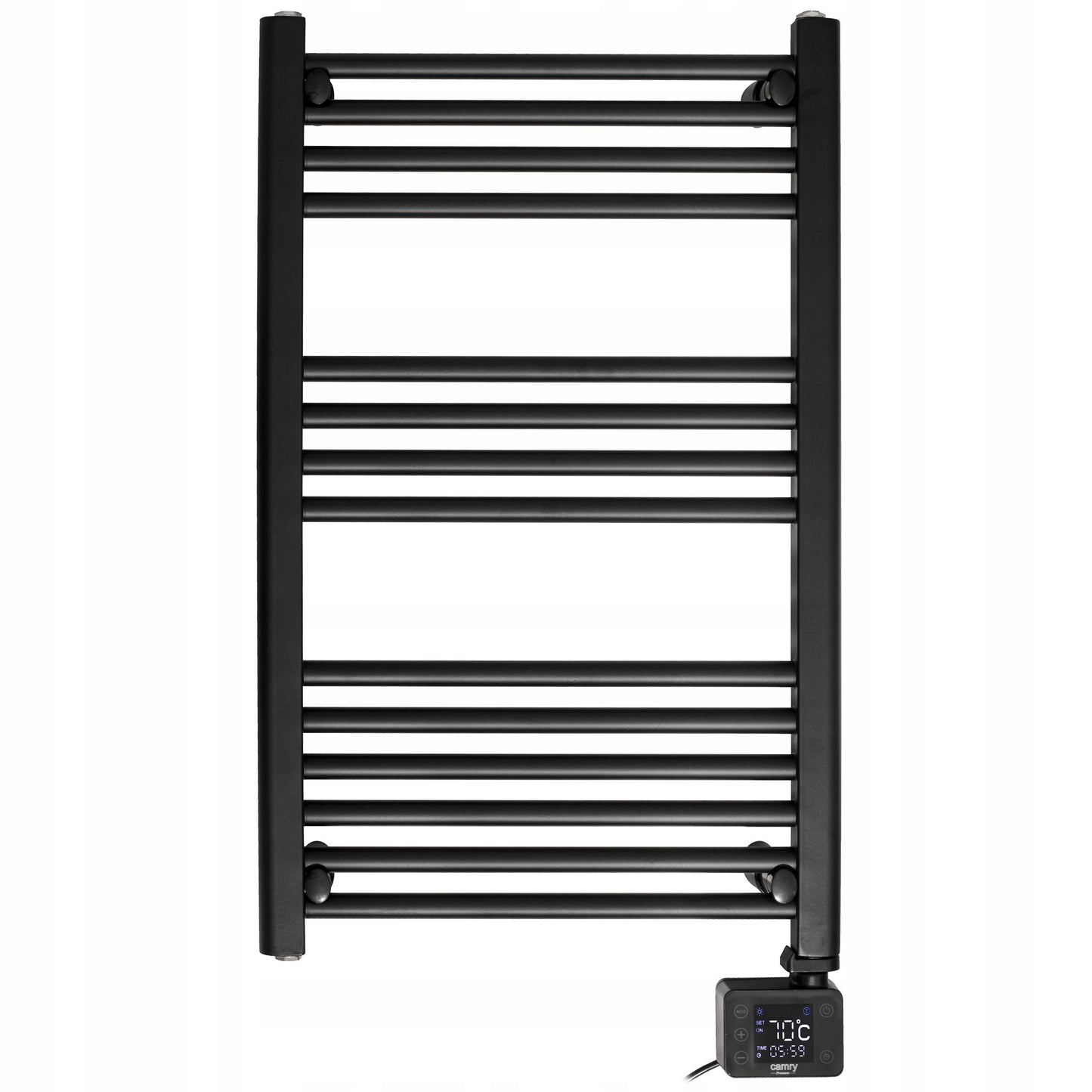Elektrinis vonios šildytuvas Kopėtėlės Juodas Sieninis 90x50cm 600W Laikmatis